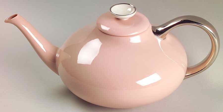 Magnolia (Platinum Trim) Teapot & Lid by Franciscan-1