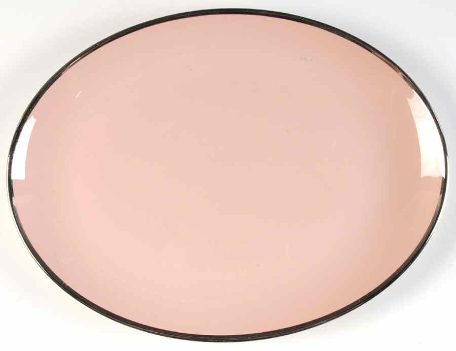 Magnolia (Platinum Trim) 12" Oval Serving Platter by Franciscan-1