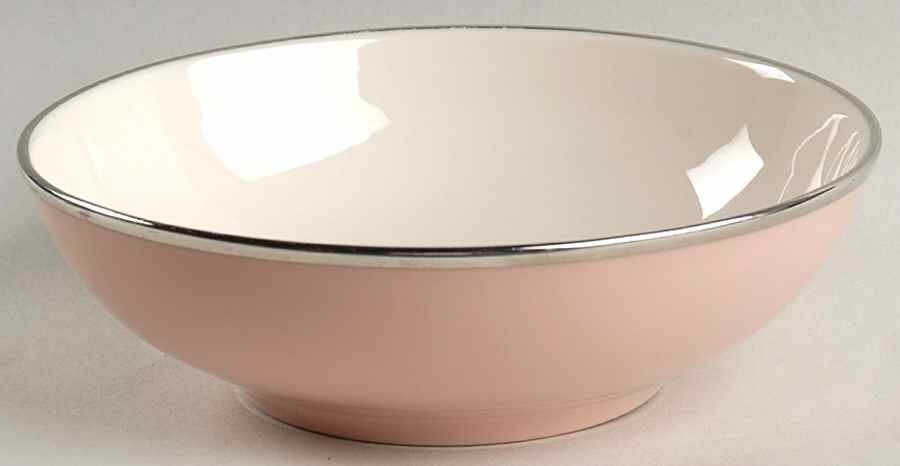 Magnolia (Platinum Trim) Fruit/Dessert (Sauce) Bowl by Franciscan-1