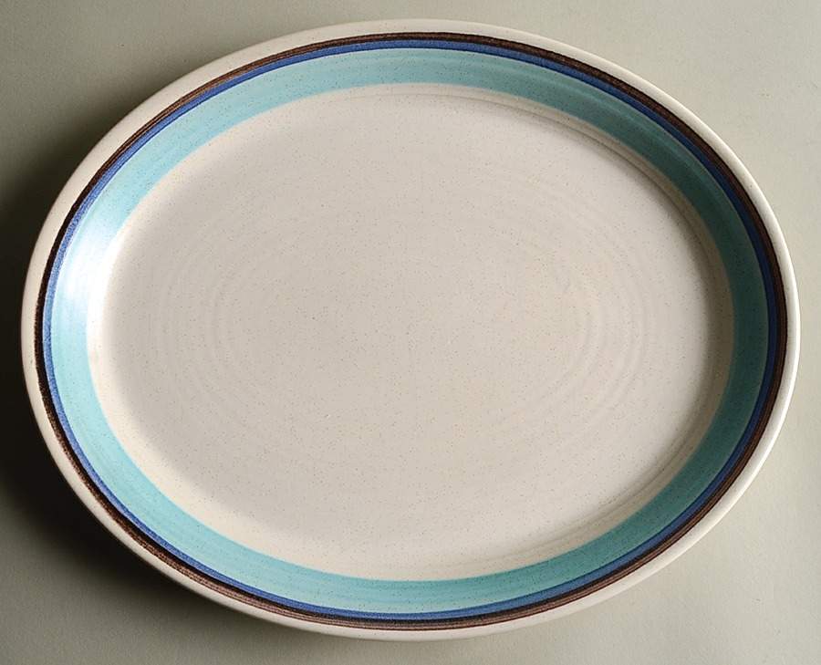 Malibu 13" Oval Serving Platter by Franciscan-1