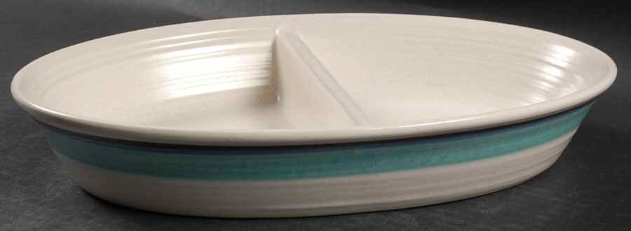 Malibu 11" Oval Divided Vegetable Bowl by Franciscan-1