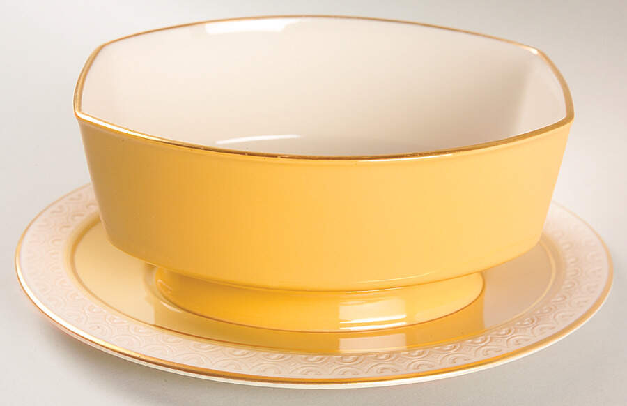 Martinique (Fine China) Gravy Boat & Underplate by Franciscan-1