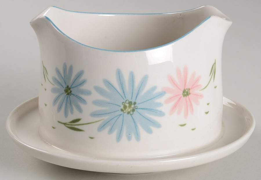 Maytime Gravy Boat with Attached Underplate by Franciscan-1