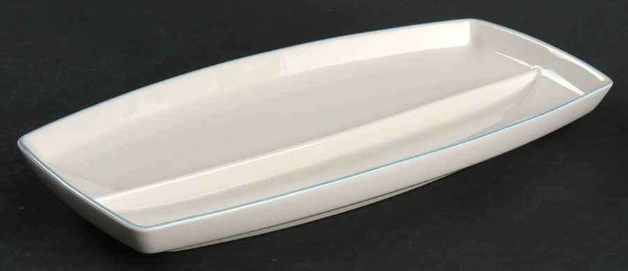 Medallion Blue 2-Part Relish by Franciscan-1