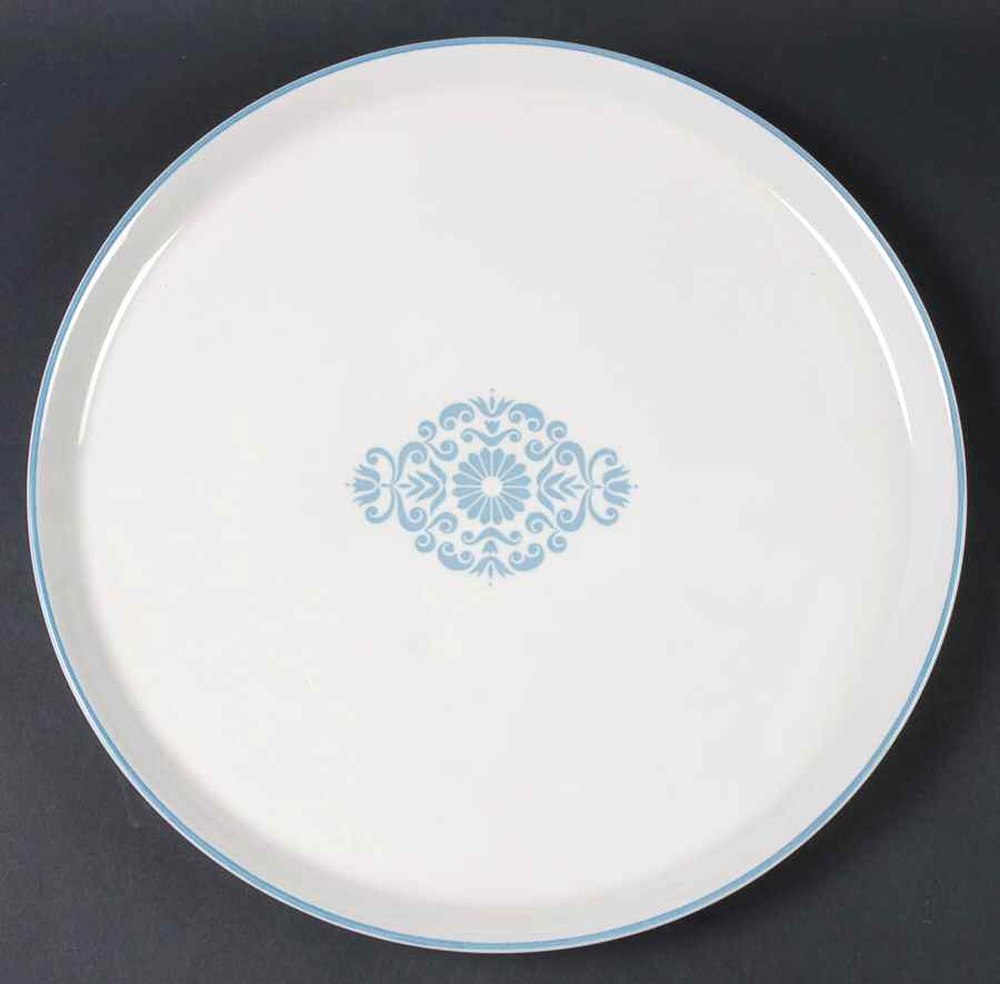 Medallion Blue 13" Chop Plate (Round Platter) by Franciscan-1