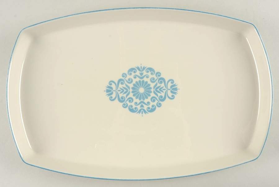 Medallion Blue 14" Oval Serving Platter by Franciscan-1