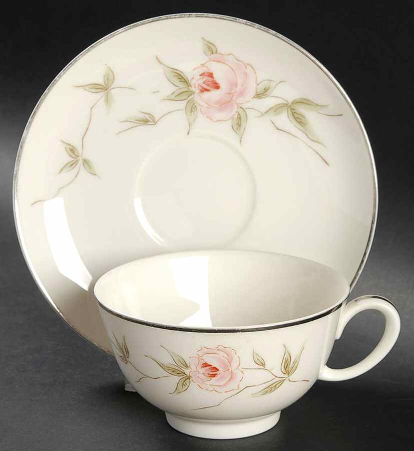 Melrose Flat Cup & Saucer Set by Franciscan-1