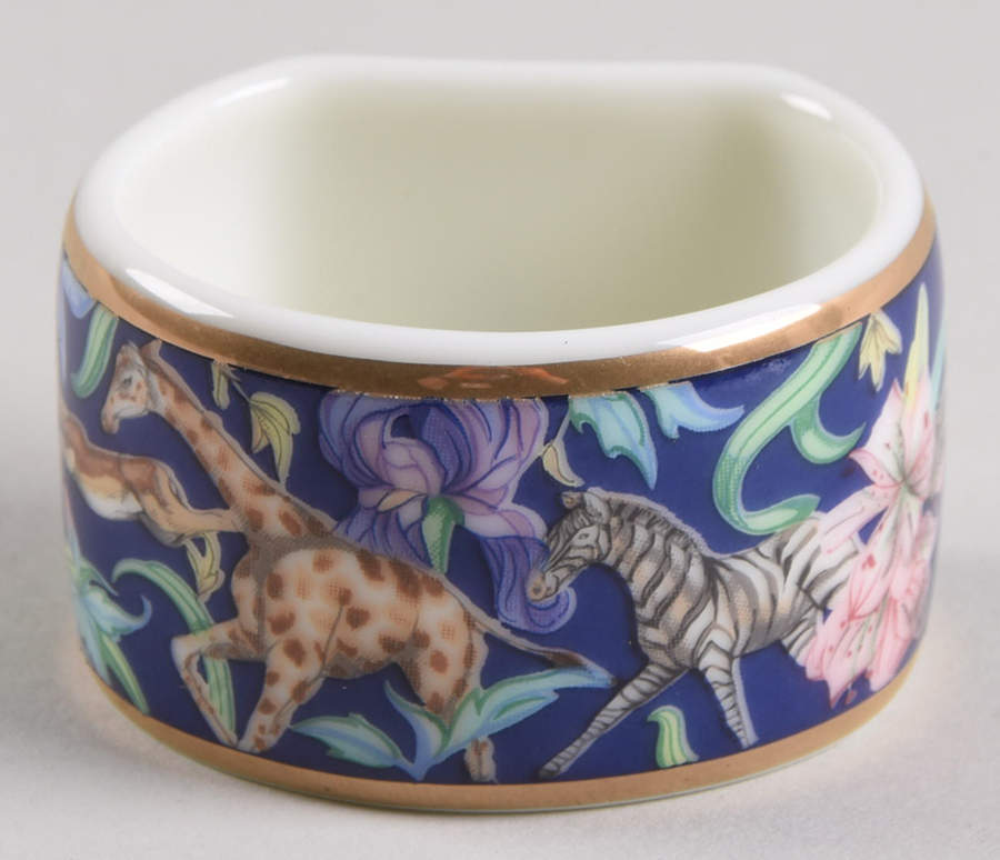 Menagerie Blue Napkin Ring by Franciscan-1