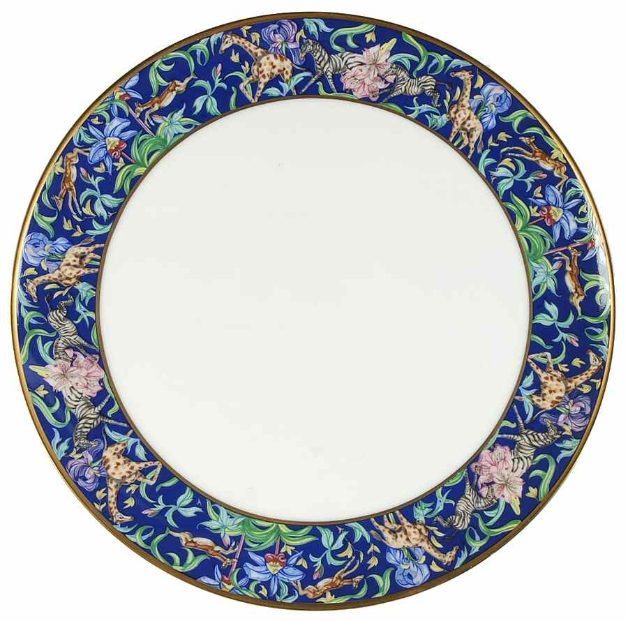 Menagerie Blue Cake Plate by Franciscan-1