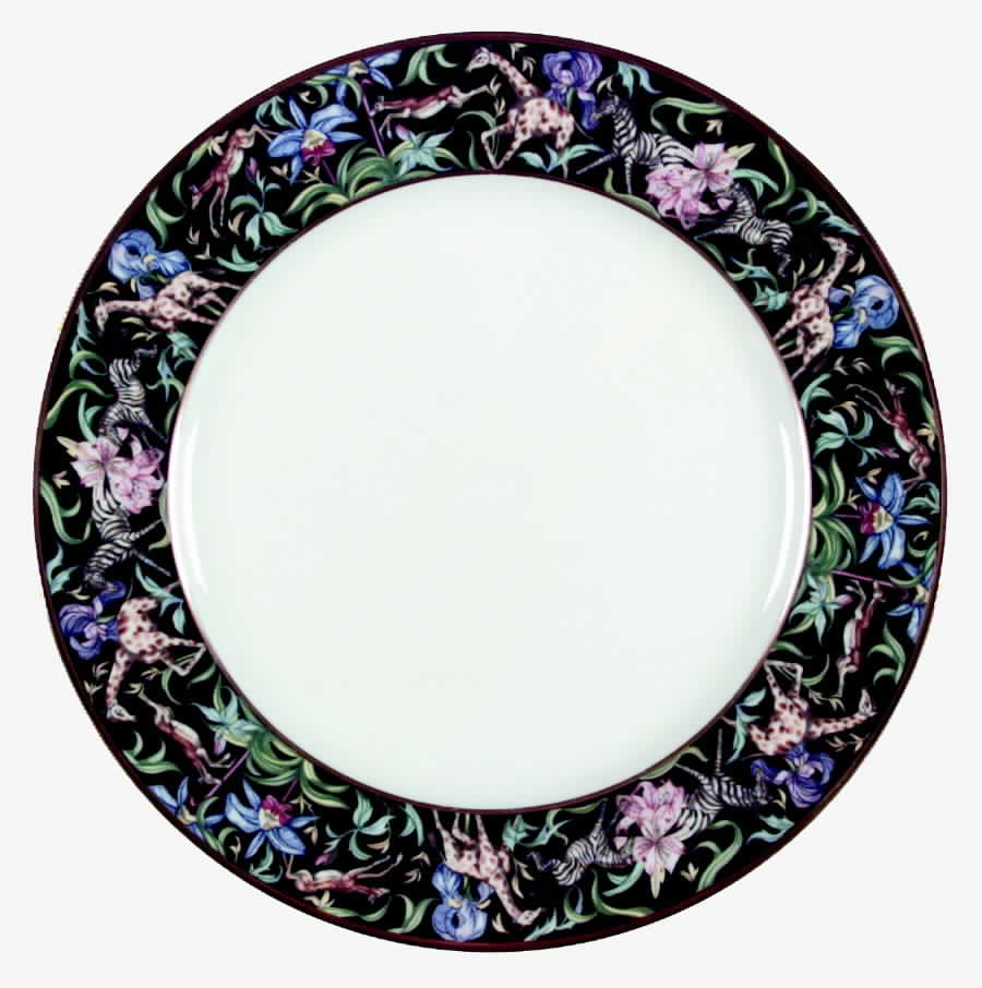 Menagerie Black Dinner Plate by Franciscan-1