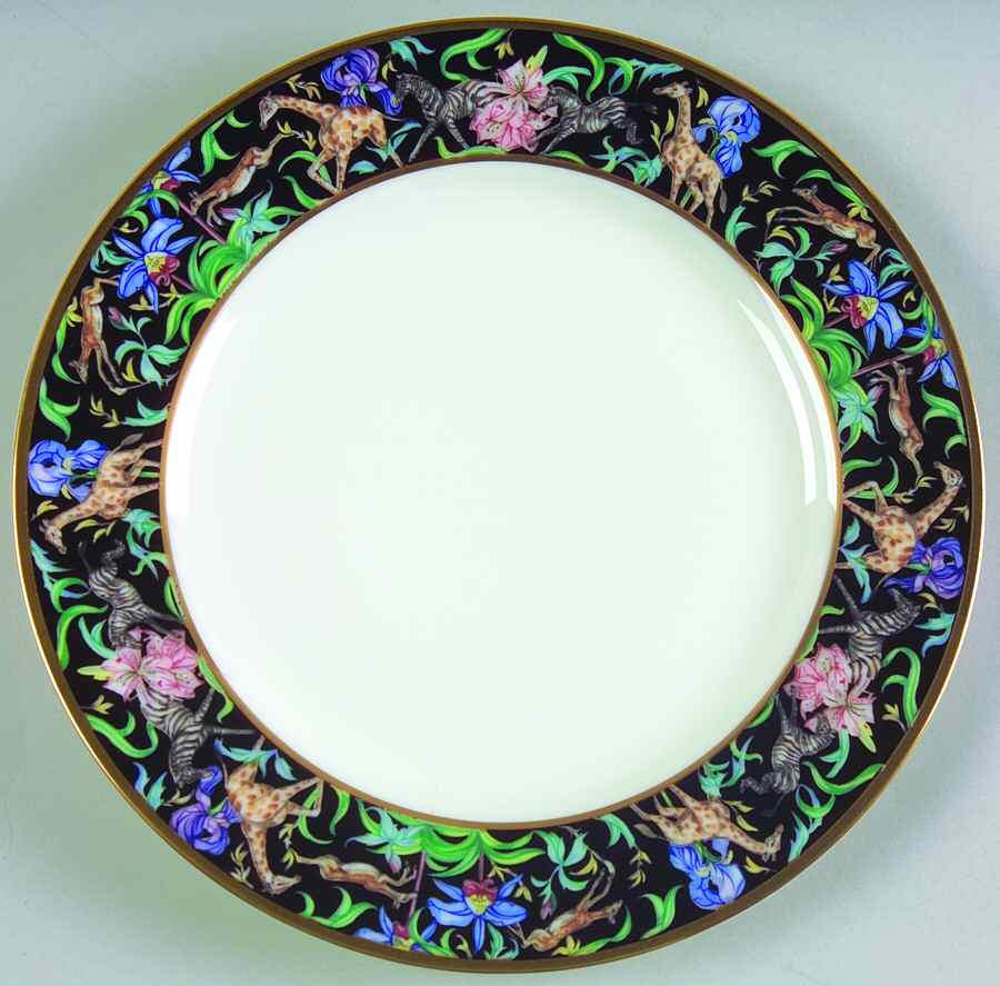 Menagerie Black Bread & Butter Plate by Franciscan-1