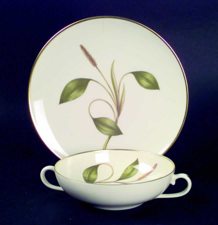 Mesa (Fine China) Flat Cream Soup Bowl & Dessert Plate/Saucer Set by Franciscan-1