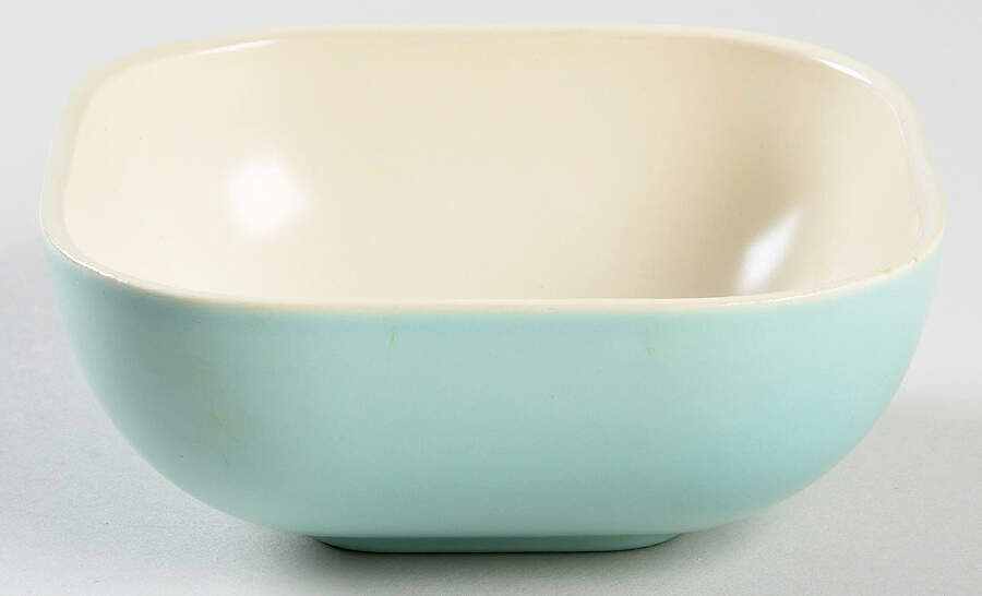 Metropolitan Aqua (Turquoise) Fruit/Dessert (Sauce) Bowl by Franciscan-1