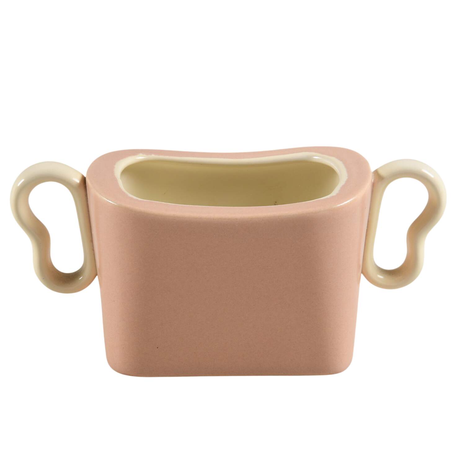 Metropolitan Coral Sugar Bowl No Lid by Franciscan-1