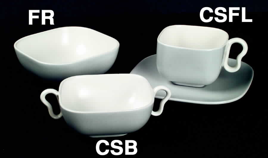 Metropolitan Gray Flat Cup & Saucer Set by Franciscan-1