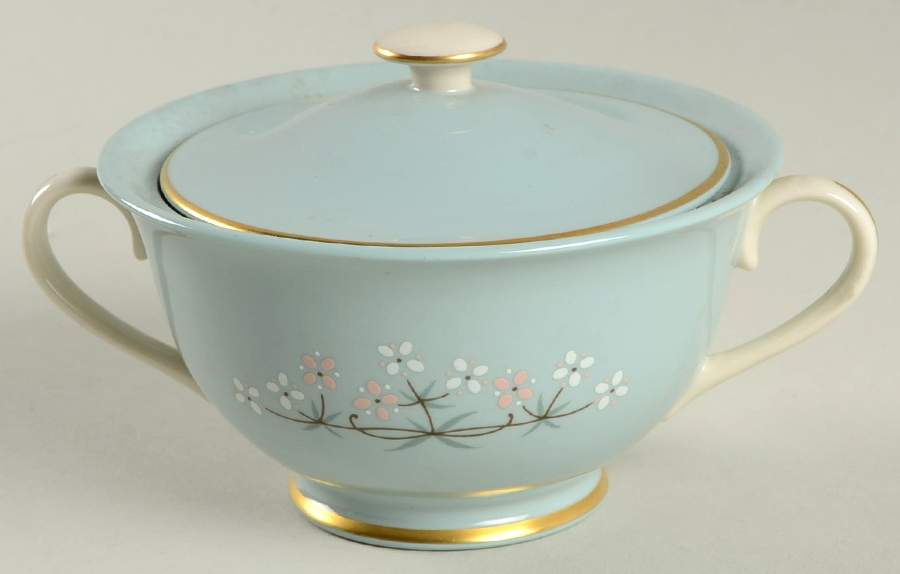 Montecito (Fine China) Sugar Bowl & Lid by Franciscan-1