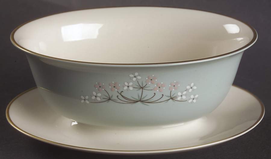 Montecito (Fine China) Gravy Boat with Attached Underplate by Franciscan-1
