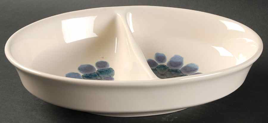 Moondance 10" Oval Divided Vegetable Bowl by Franciscan-1