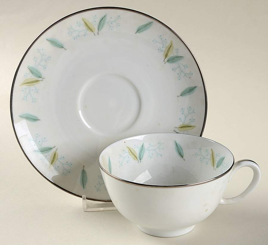 Newport Footed Cup & Saucer Set by Franciscan-1