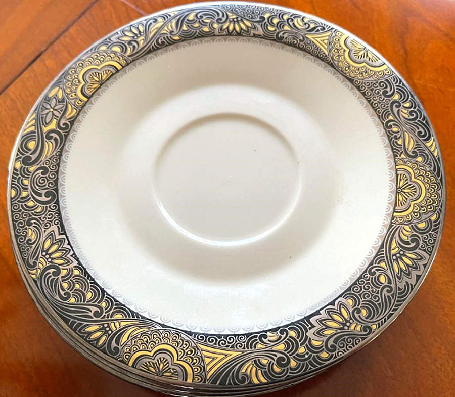 Nouvelle Ebony Saucer by Franciscan-1