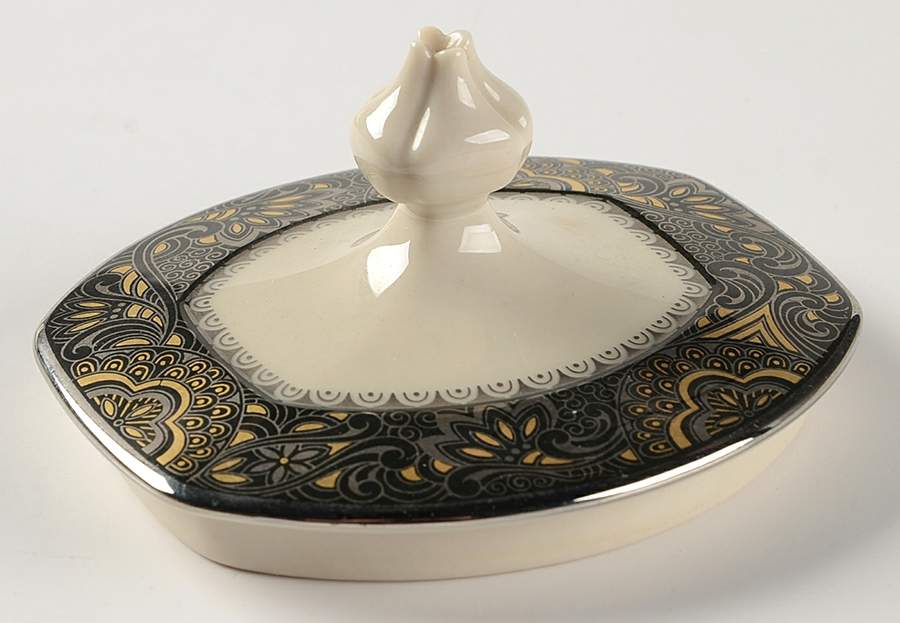 Nouvelle Ebony Lid for Sugar Bowl by Franciscan-1