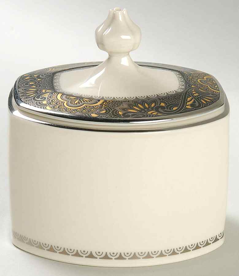 Nouvelle Ebony Sugar Bowl & Lid by Franciscan-1