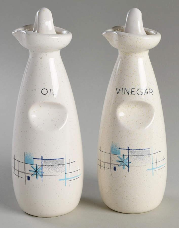 Oasis Vinegar and Oil Set with Stoppers by Franciscan-1
