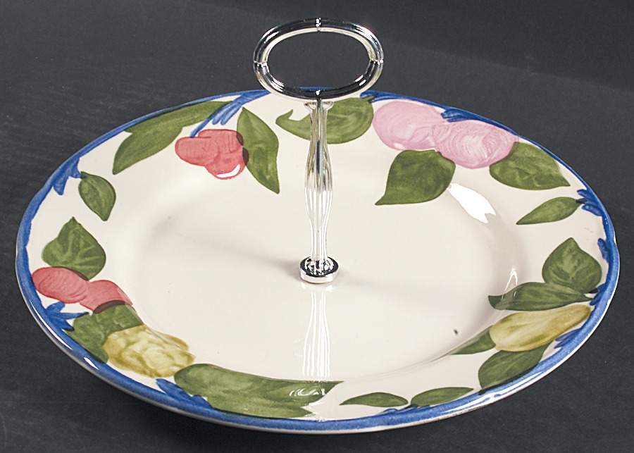 Orchard Glade Round Serving Plate with Center Handle (Dp) Hc by Franciscan-1