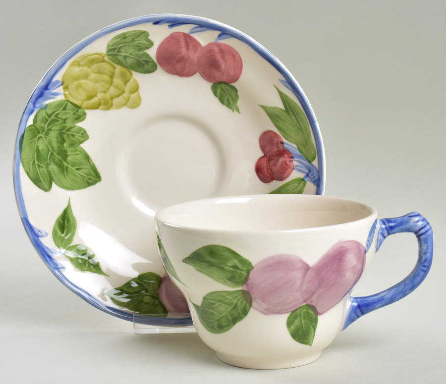 Orchard Glade Jumbo Cup & Saucer Set by Franciscan-1