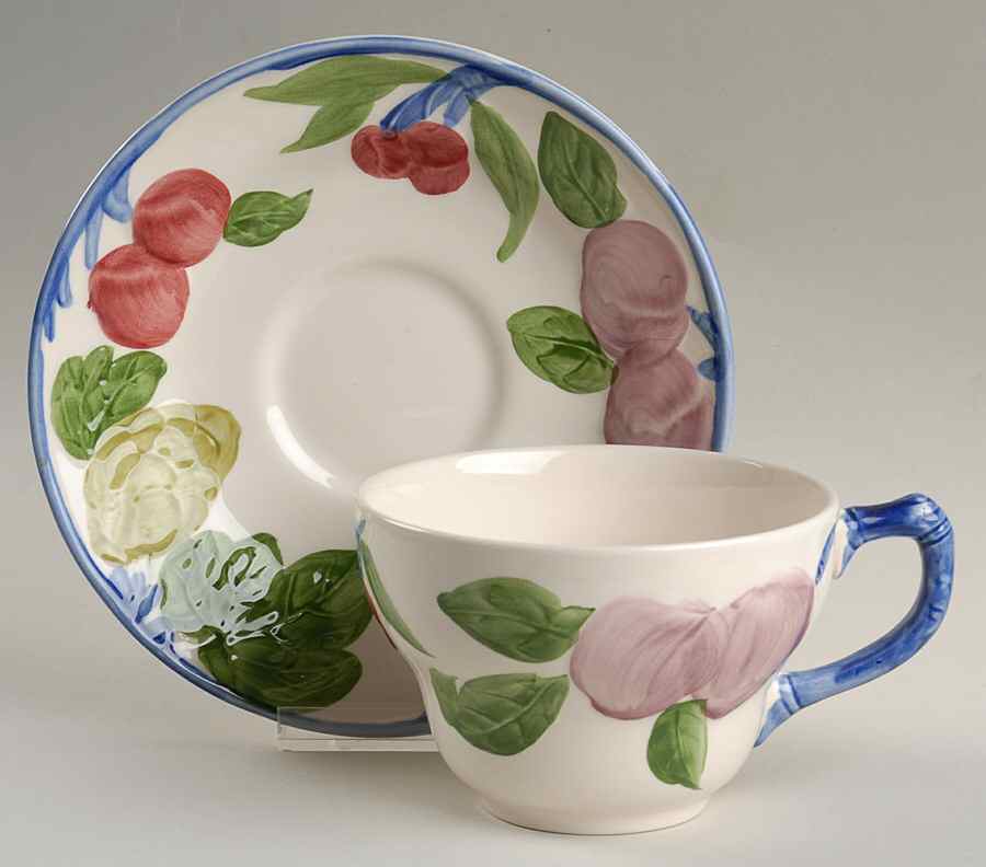 Orchard Glade Oversized Cup & Saucer Set by Franciscan-1