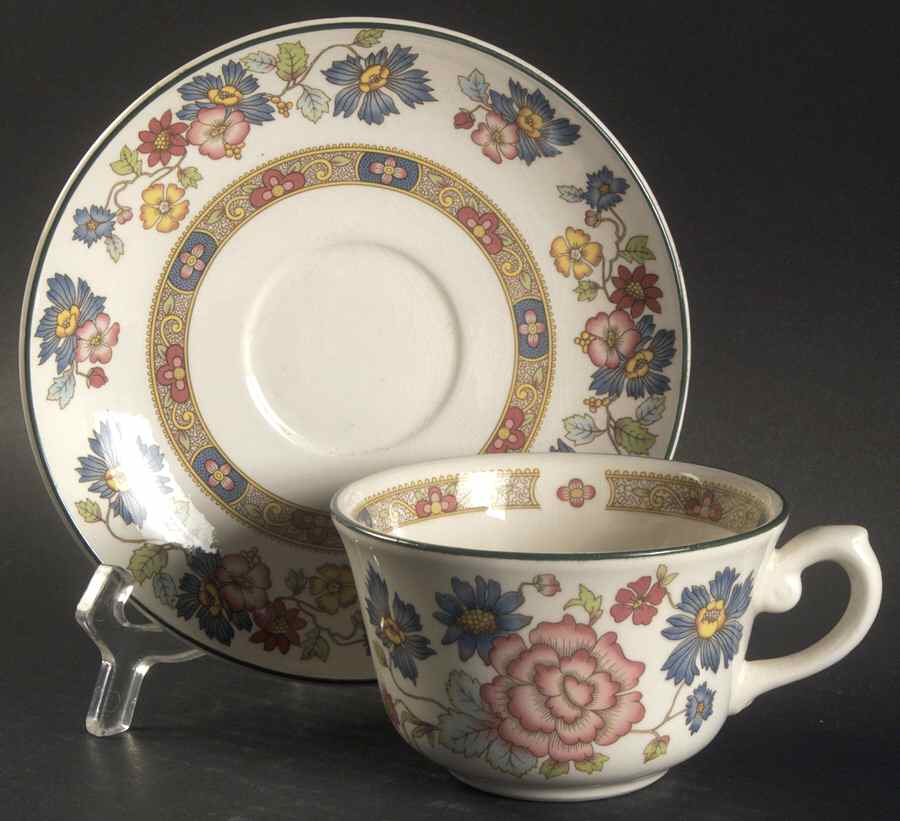 Orient Flat Cup & Saucer Set by Franciscan-1