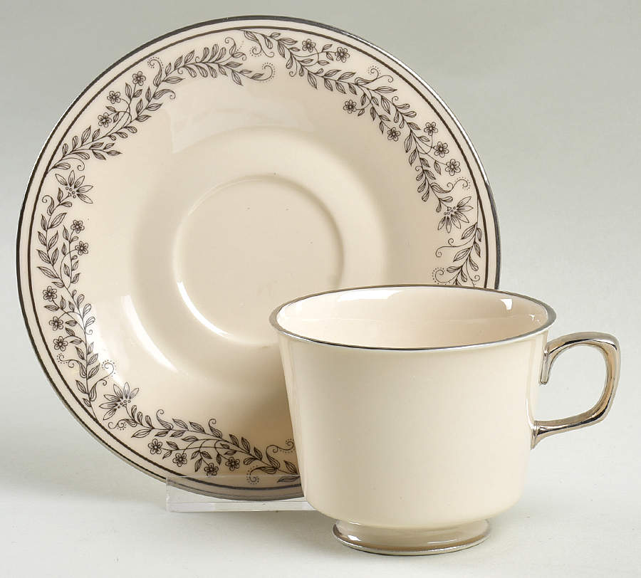 Overture Footed Cup & Saucer Set by Franciscan-1