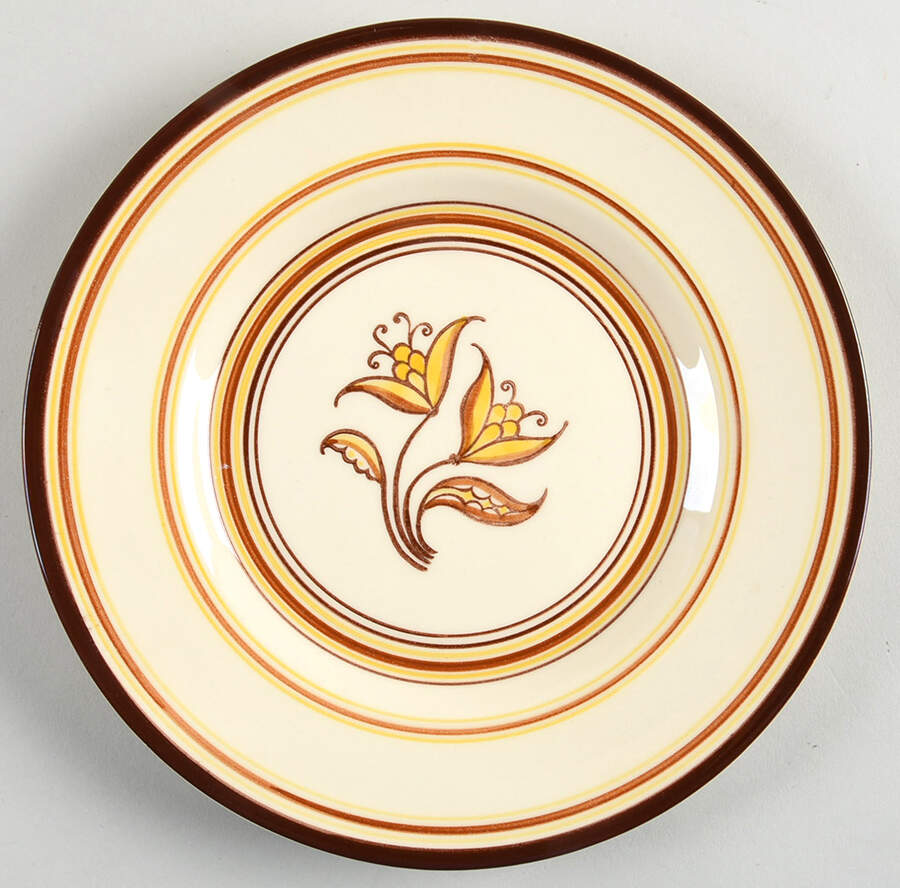 Padua Creme Brown Salad Plate by Franciscan-1