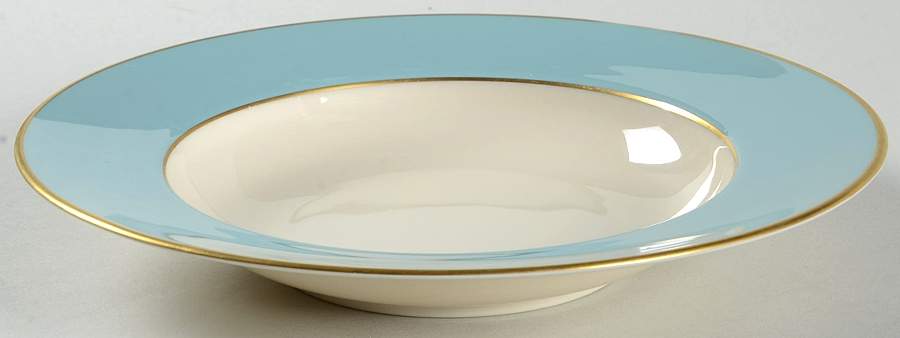 Palomar Robins Egg Blue Rim Soup Bowl by Franciscan-1