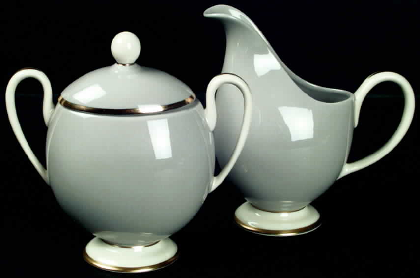 Palomar Grey (Gold Trim) Creamer by Franciscan-1