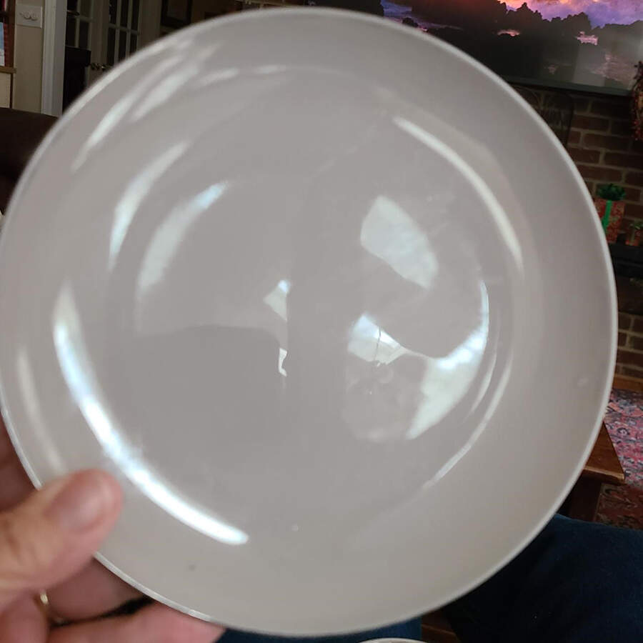Palomar Grey (Platinum Trim) Saucer for Cream Soup Bowl by Franciscan-1