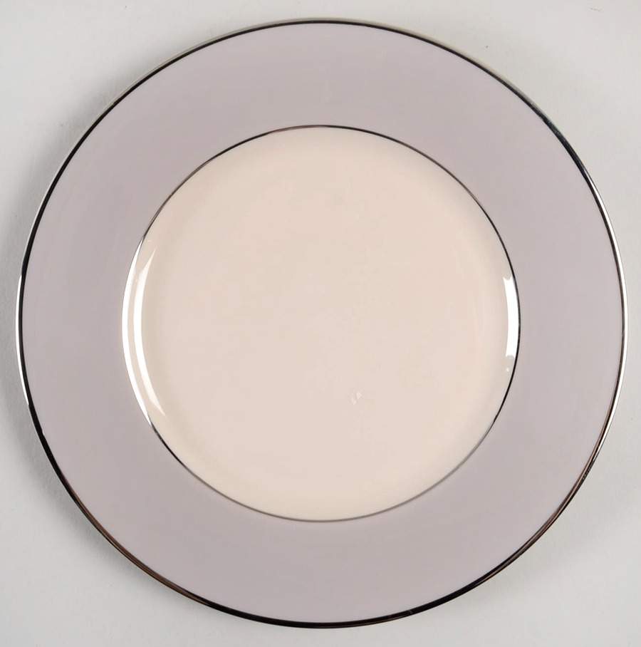 Palomar Grey (Platinum Trim) Salad Plate by Franciscan-1