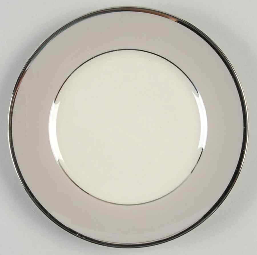 Palomar Grey (Platinum Trim) Bread & Butter Plate by Franciscan-1