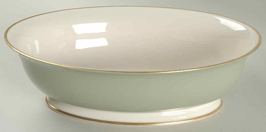 Palomar Jasper (Light Green) 9" Oval Vegetable Bowl by Franciscan-1