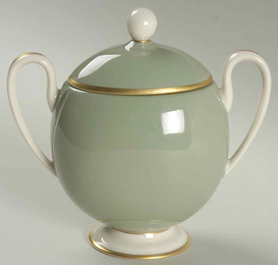 Palomar Jasper (Light Green) Sugar Bowl & Lid by Franciscan-1