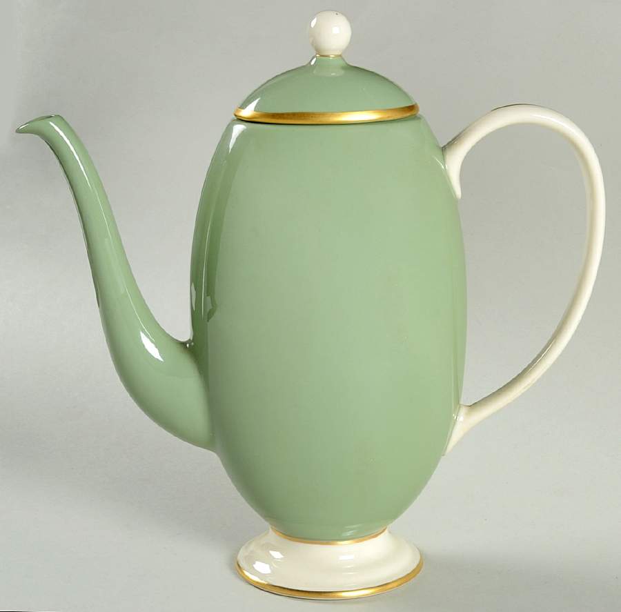Palomar Jasper (Light Green) Coffee Pot & Lid by Franciscan-1