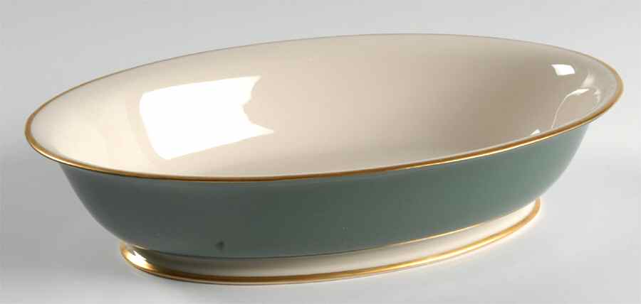 Palomar Jade (Dark Green) 9" Oval Vegetable Bowl by Franciscan-1