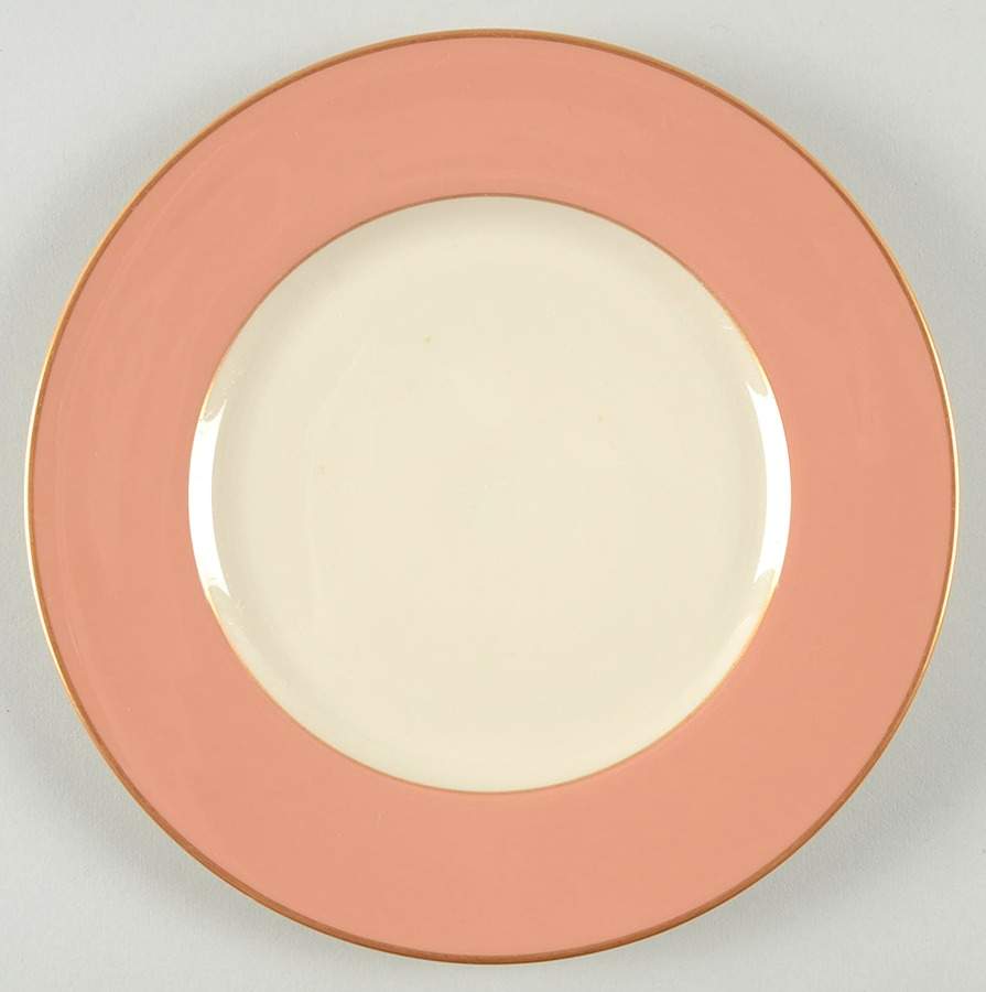 Palomar Cameo Pink (Gold Trim) Salad Plate by Franciscan-1