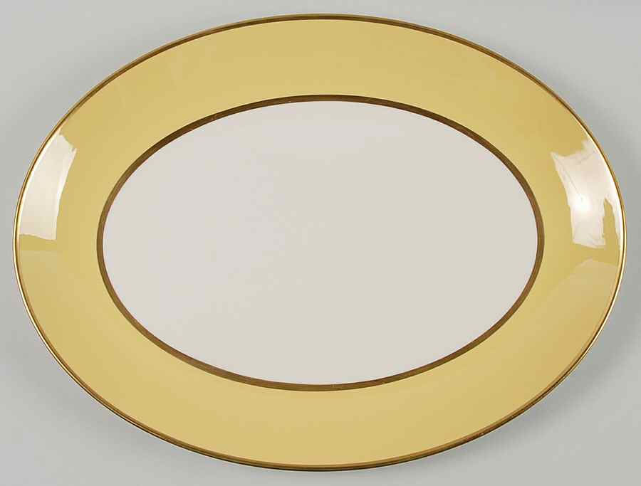 Palomar Yellow 16" Oval Serving Platter by Franciscan-1