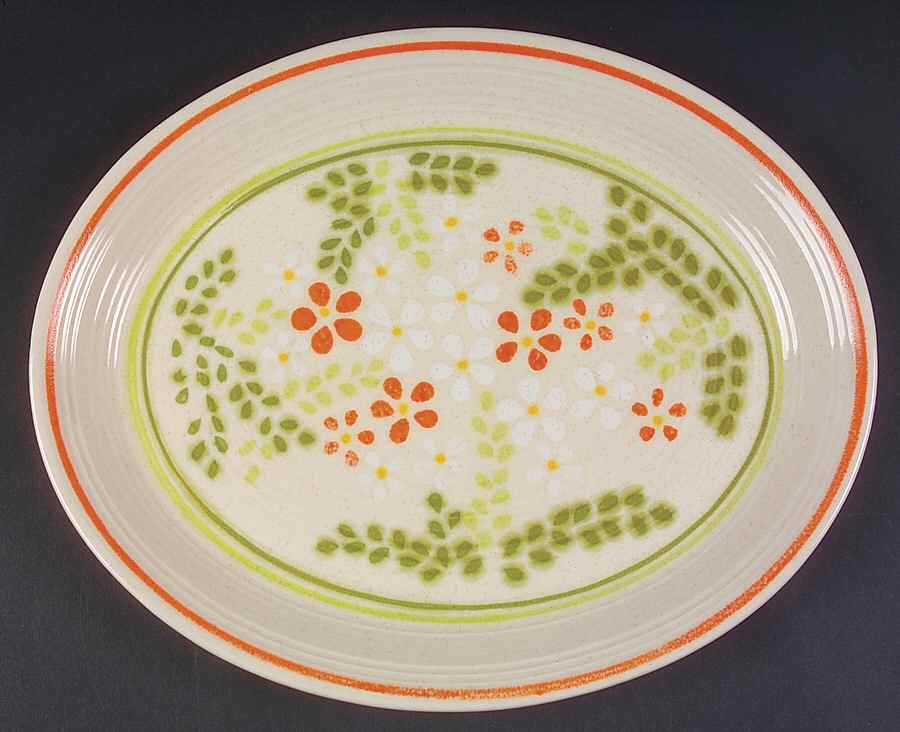 Papaya 13" Oval Serving Platter by Franciscan-1