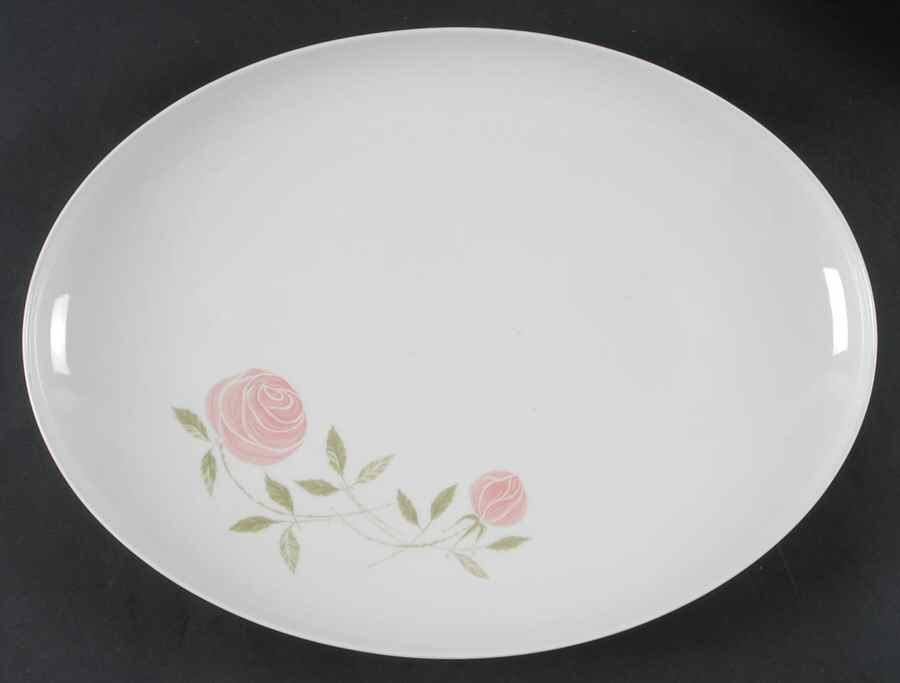 Pink A Dilly 15" Oval Serving Platter by Franciscan-1