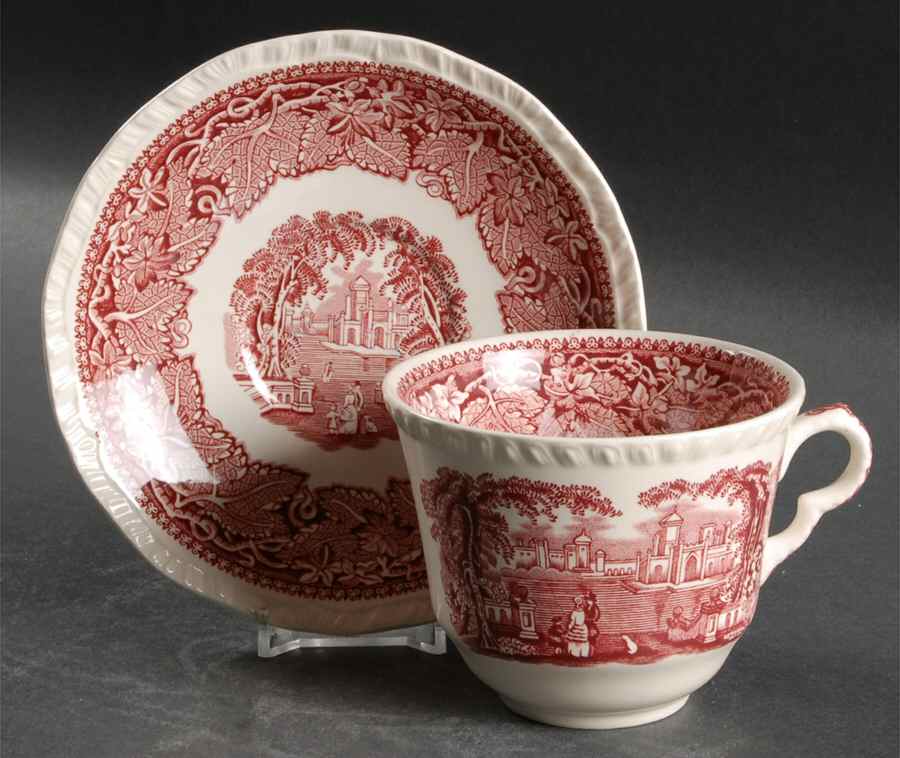 Pink Vista Oversized Cup & Saucer Set by Franciscan-1