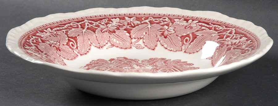 Pink Vista Rim Soup Bowl by Franciscan-1