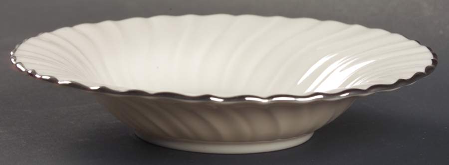 Platina Rim Fruit/Dessert (Sauce) Bowl by Franciscan-1