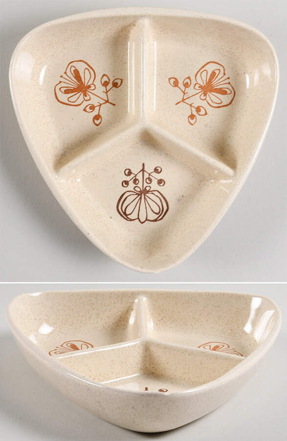 Pomegranate Condiment Tray for Oil, Vingar & Mustard by Franciscan-1